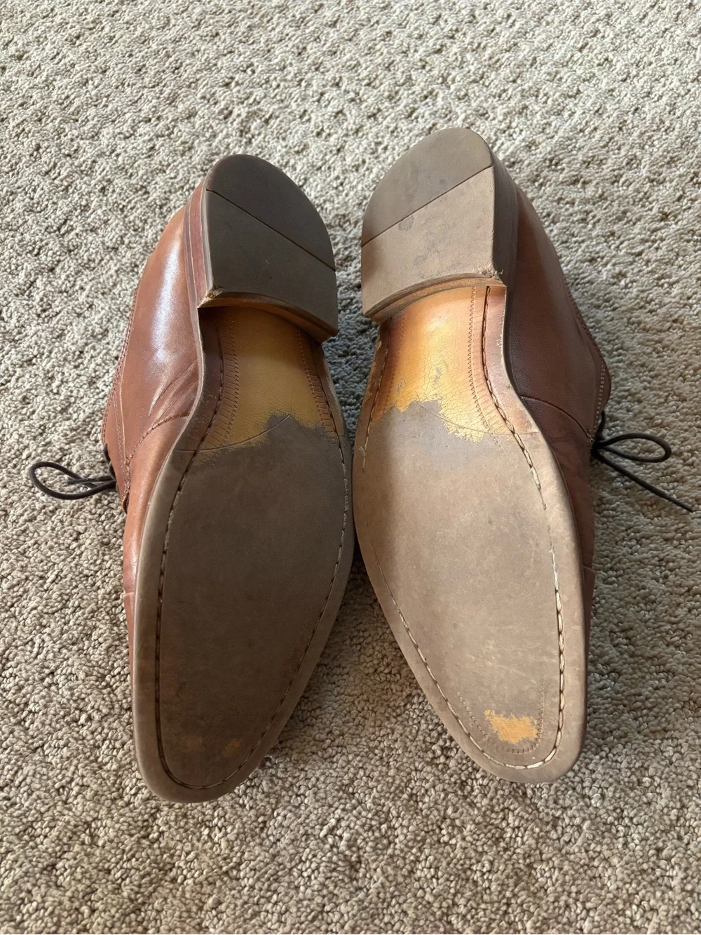 Steve Madden Men’s Brown Leather Dress Shoes